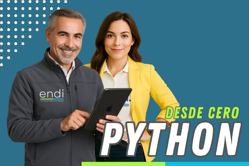 Dos ejecutivos aprendiendo python