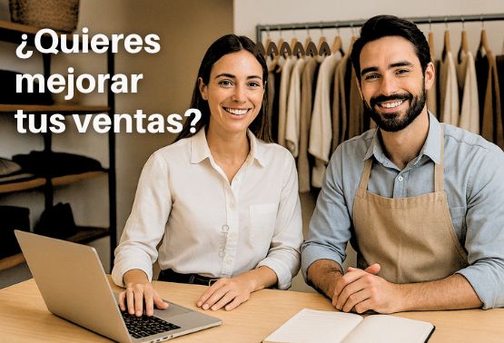 Dos emprendedores estudiando Cursos online , mientras trabajan