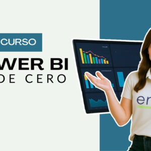 Persona presentando curso online de Power Bi