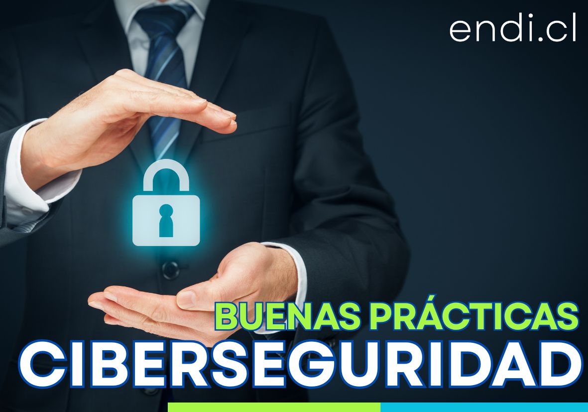 Ejecutivo tomando un candado virtual, para referirse a ciberseguridad de los procesos online
