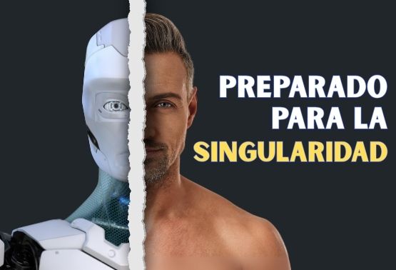 apare un robot transformandose en humano, haciendo referencia a la singularidad online