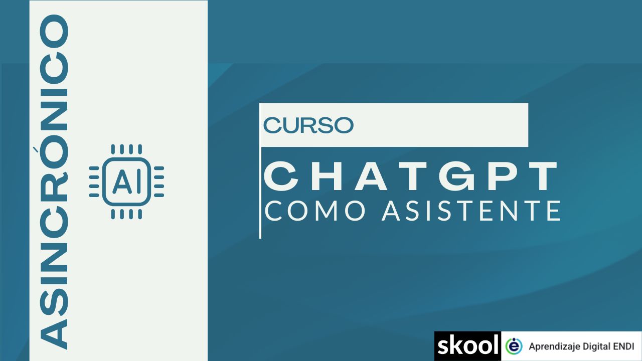 póster con curso de CHATGPT online