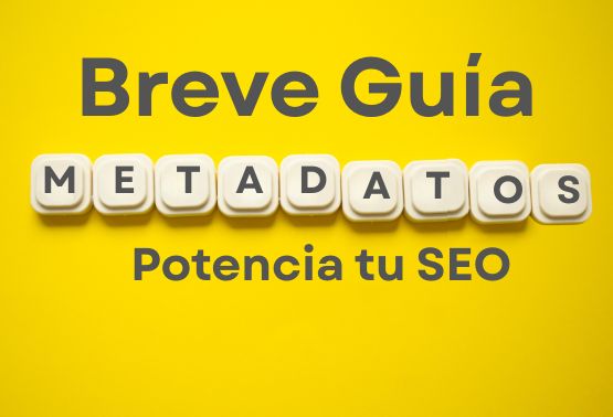 Afiche con guia para metadtos en un curso online