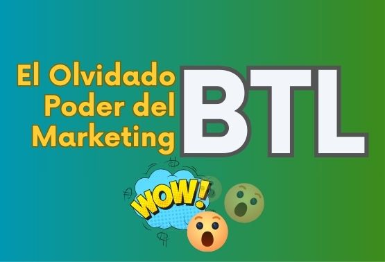Banner que dice el olvidado poder del marketing BTL, promocionando cursos online en Chile