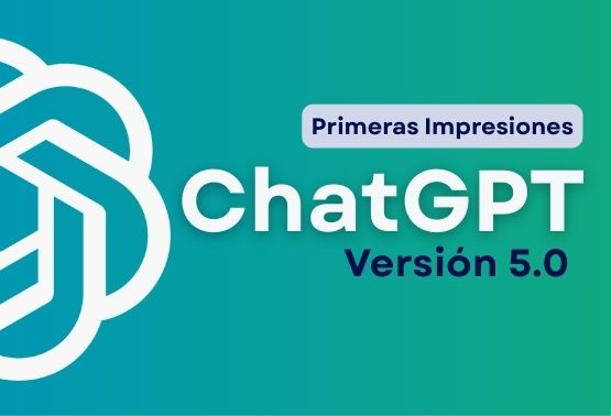 afiche que muestra CHATGPT, Versión 5.0 curso online