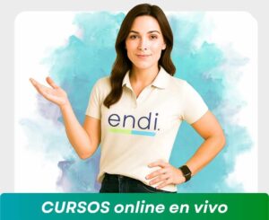 mujer dando la bienvenida a los cursos online en vivo en marketing y gestion digital