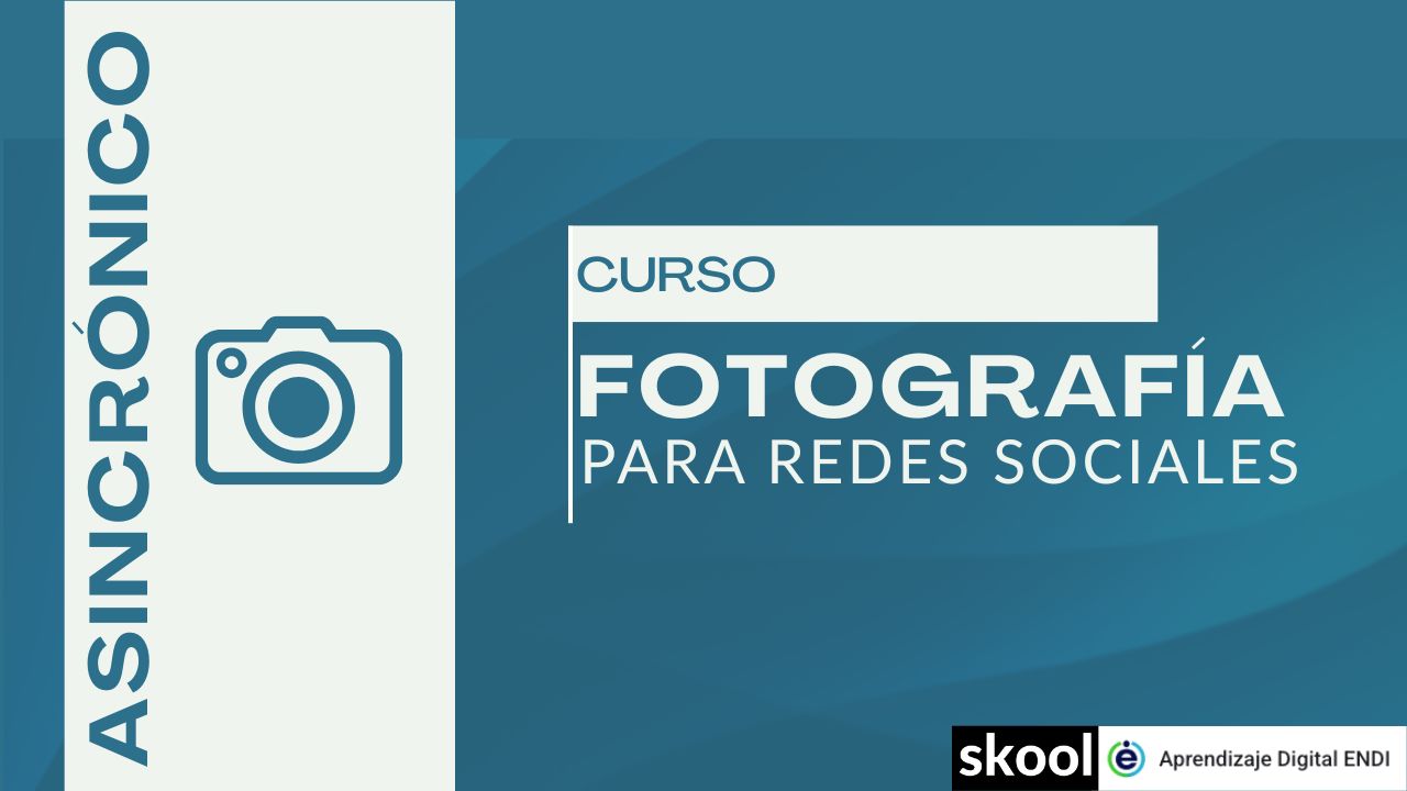 póster con curso de fotografia online