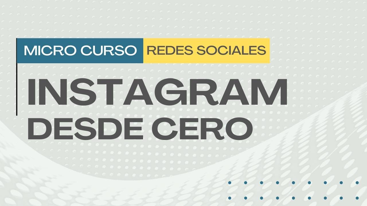 Banner curso online instagram desde cero